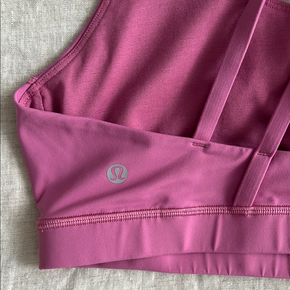 Lululemon Pink Racerback Sports Bra - Picture 3 of 5